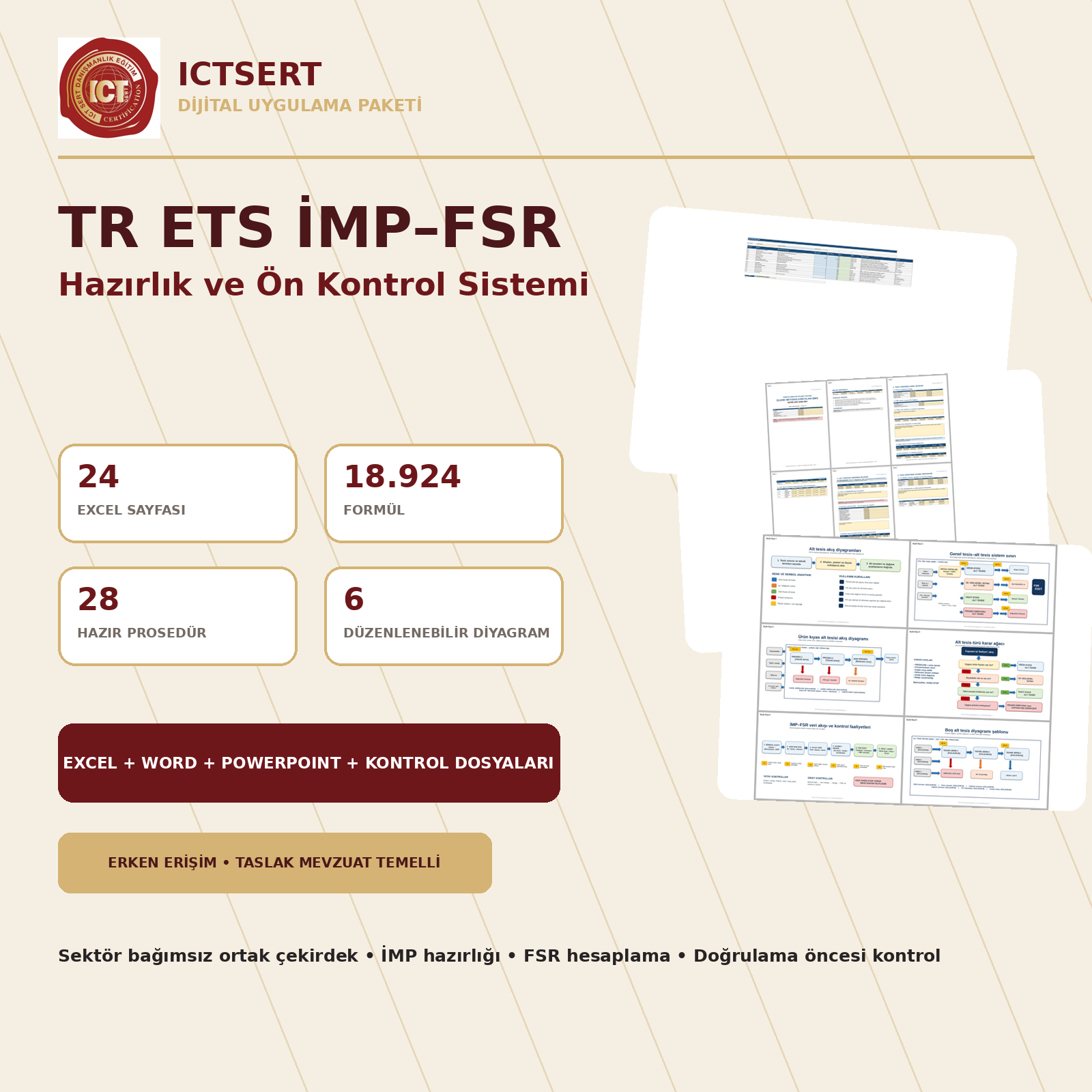 TR ETS İMP–FSR Hazırlık ve Ön Kontrol Sistemi — Ortak Çekirdek Erken Erişim Paketi