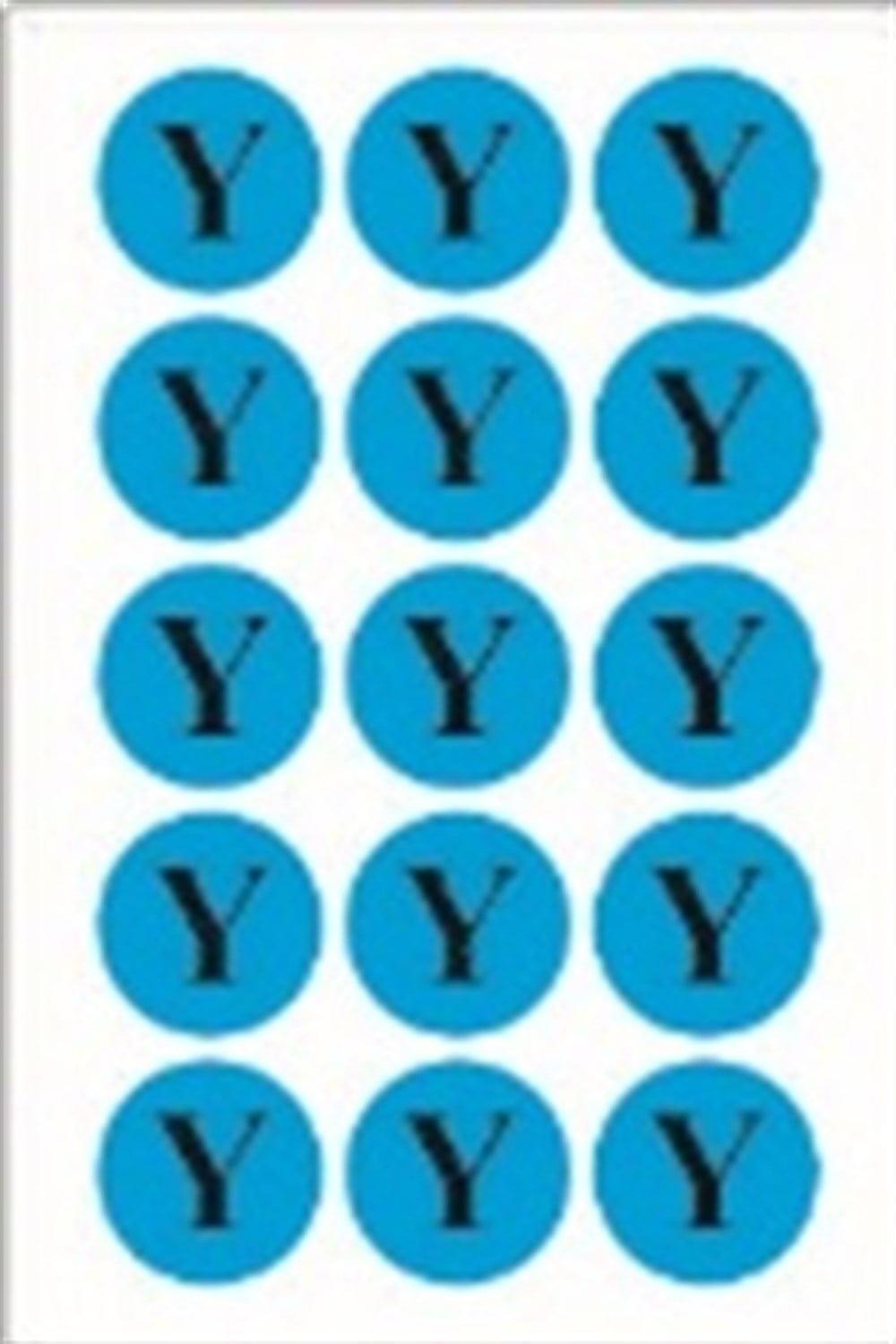 Yangın Etiketi 1 Y-Mavi(5x5 cm) 