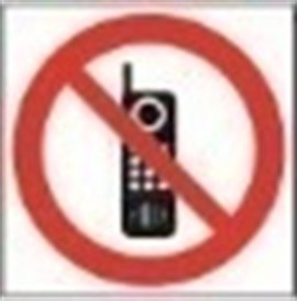Cep Telefonu Yasağı Levhası (12x12cm)