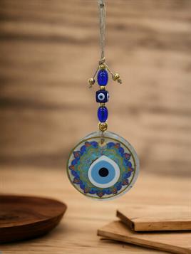 Şefaf Cam Nazar Duvar Süsü (11CM)