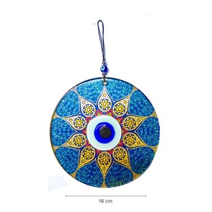 Fusion Gilded Glass Evil Eye with Pattern DSCF0057