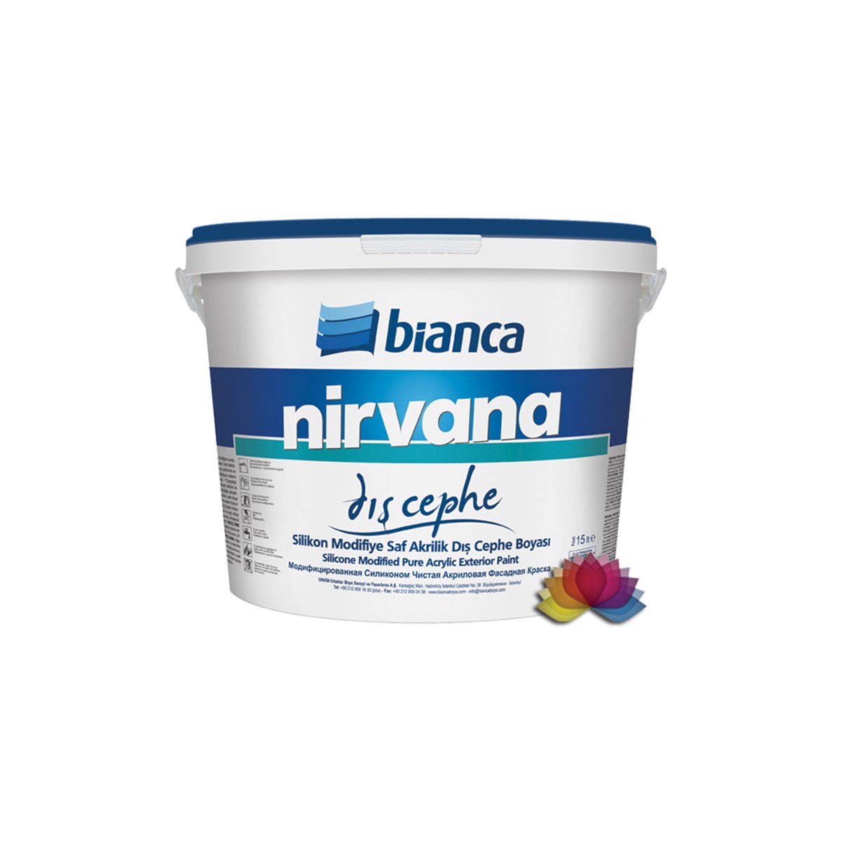 Bianca Nirvana Saf Akrilik Dış Cephe Boyası 2,50 Lt
