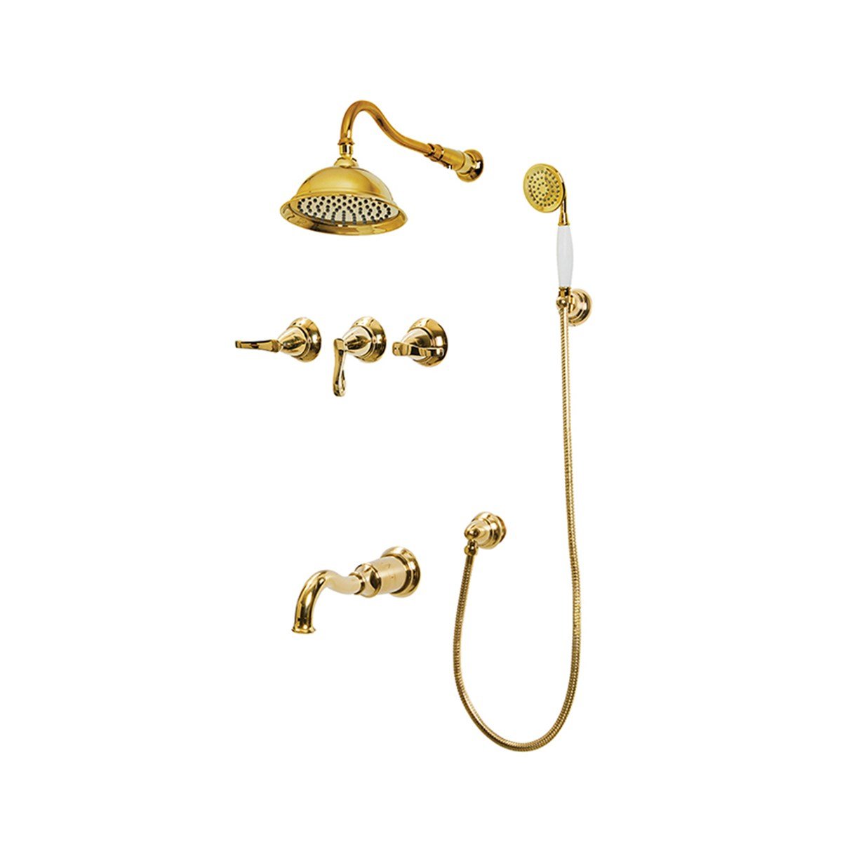 Newarc Golden Ankastre Banyo Bataryası Altın 951141