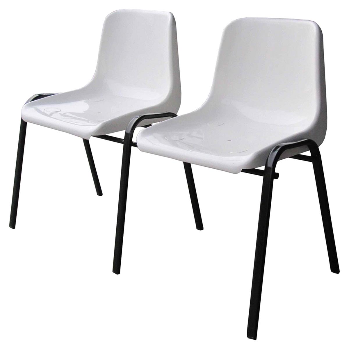 Prima Calore Form Sandalye İkili Beyaz Cf860-2