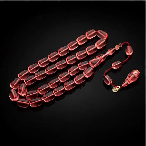 Sistem Püsküllü Kapsül Kesim Zar Kehribar Tesbih