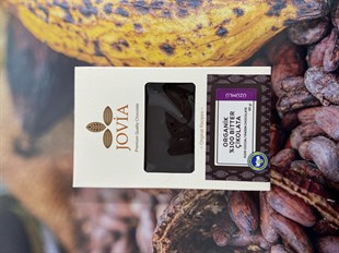 Jovia Organik %100 Bitter Vegan Çikolata - Üzümlü 85 gr