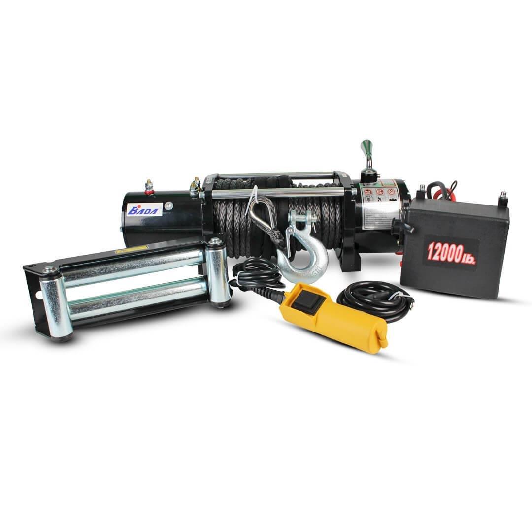 DW12000 12000LB 24V ELEKTRIKLI OTO VINÇ DYNEEMA HALATLI – BADA