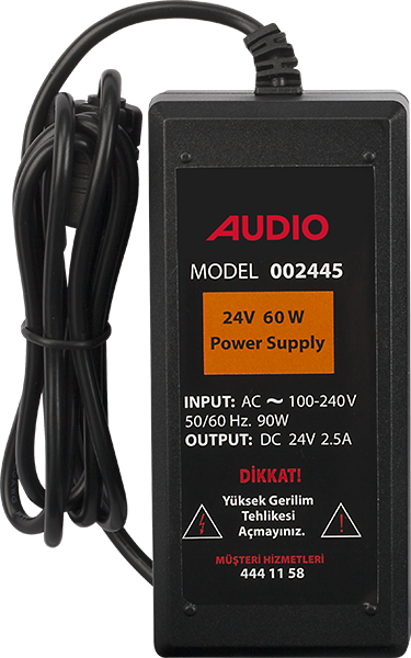 AudioAudio 002445 60W 24V Switch Mode Güç Kaynağı
