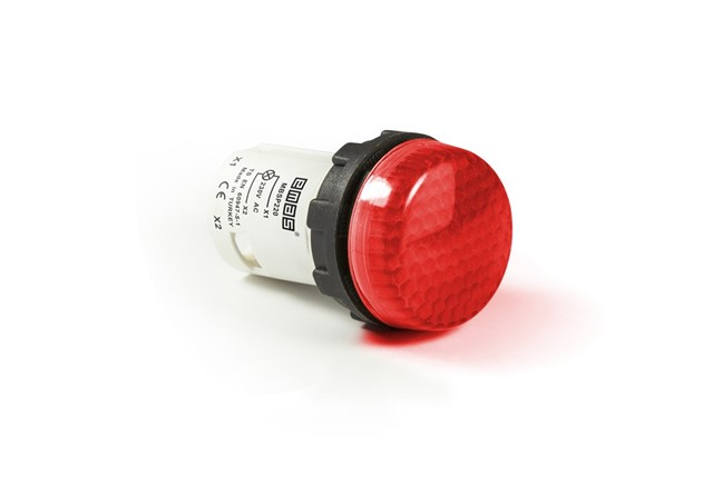 EmasEmas MBSP220K MB Serisi Plastik LEDli 230V AC Kırmızı 22 mm Sinyal