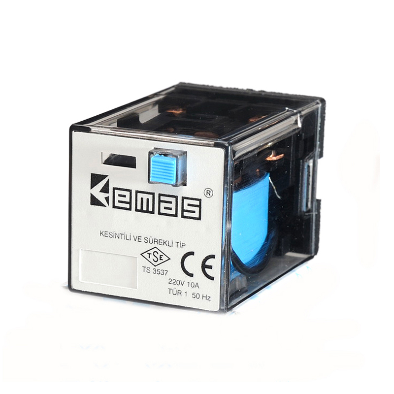 EmasEmas RE1P08AC024 RE1 24VAC 2 Kontak 2 Kontak 8 Pin Endüstriyel Röle