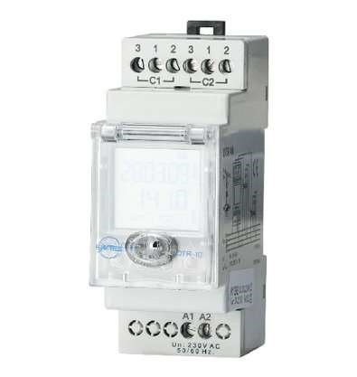 EntesEntes DTR-10 220V 2 Röle Çıkışlı Astronomik Zaman Rölesi