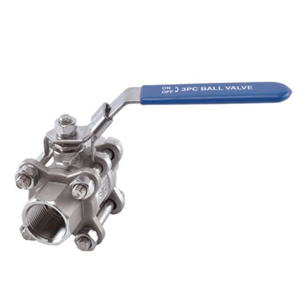 Krom Üç Parçalı Küresel Vana