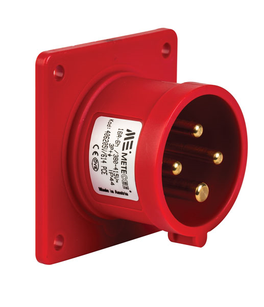 Mete EnerjiMete 4x16A. Düz Makine Fişi IP44