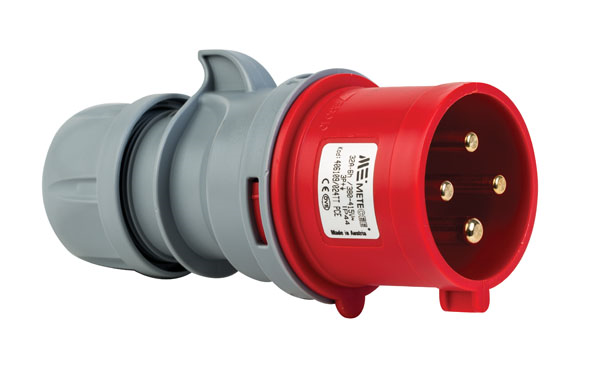 Mete EnerjiMete 4X32A. IP44 Düz Fiş 3P+E