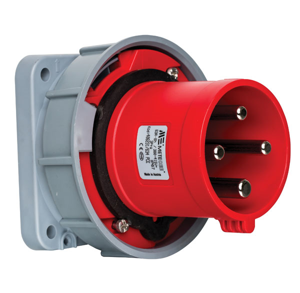 Mete EnerjiMete 4X63A. IP67 Makine Fişi Düz 3P+E