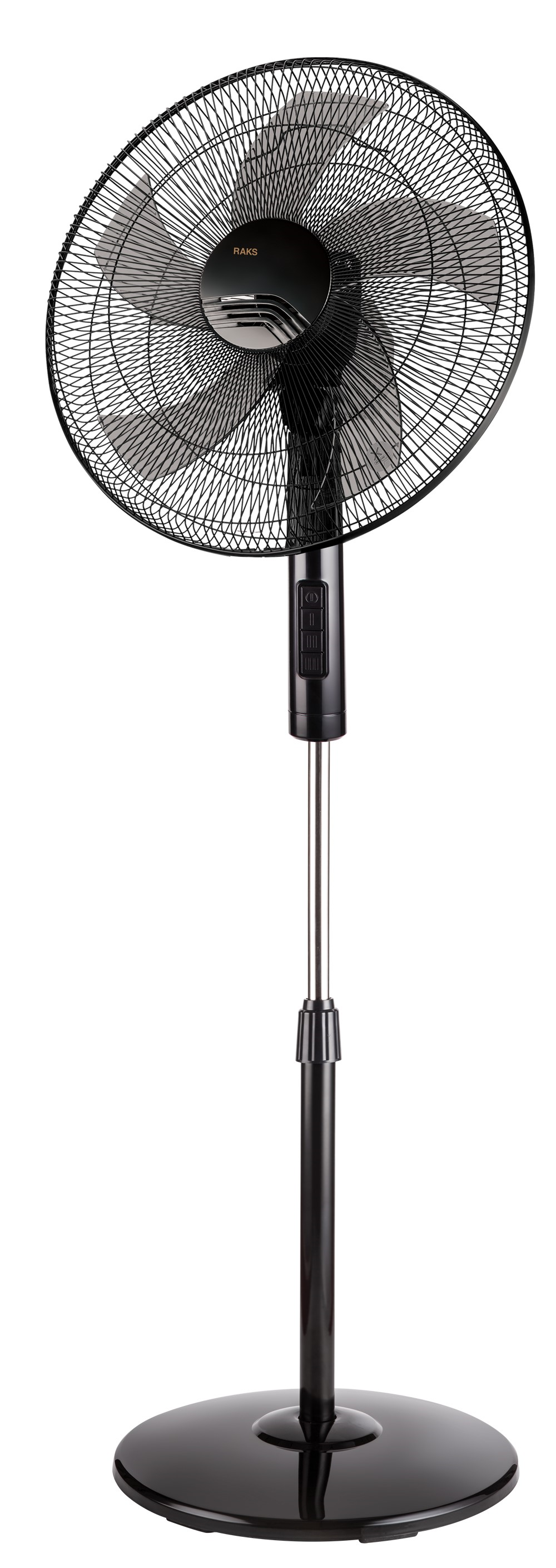 RaksRaks SF 16 Plus Ayaklı Vantilatör Siyah 40 Cm 5 Kanat Pervaneli