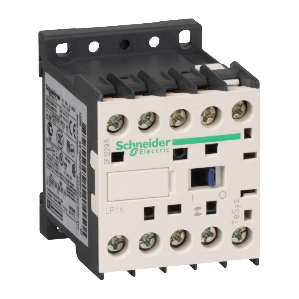 SchneiderSchneider LP1K1201BD Tesys K Kontaktör - 3P(3 Na) - Ac-3 - <= 440 V 12 A - 24 V Dc Bobin
