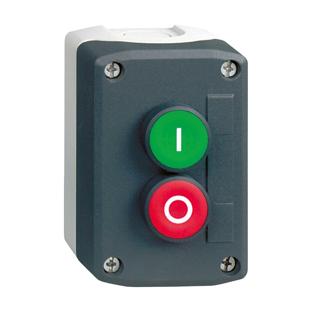 SchneiderSchneider XALD213 Koyu Gri İstasyon - Yeşil Sıva Altı/Kırmızı Sıva Altı Buton Ø22 Yaylı Dönüş