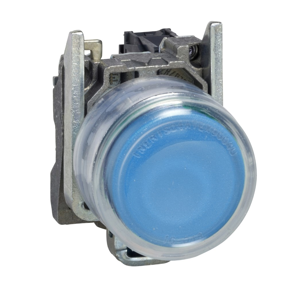 SchneiderSchneider XB4BP61 Mavi Çıkık Eksiksiz Buton Ø22 Yaylı Dönüş 1Na İşaretsiz