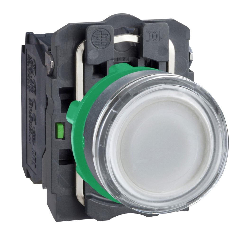 SchneiderSchneider XB5AW31B5 Beyaz Sıva Altı Eksiksiz Işıklı Buton Ø22 Yaylı Dönüş 1Na+1Nk 24V