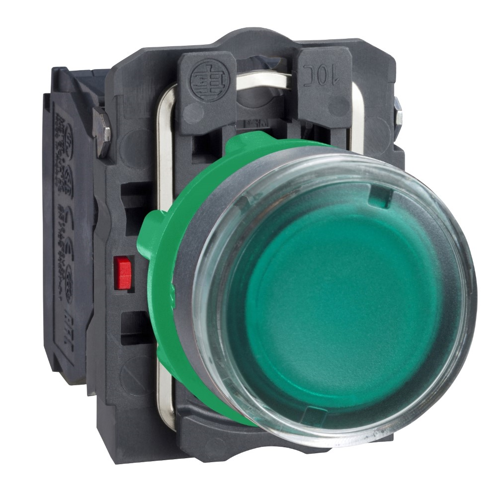 SchneiderSchneider XB5AW3365 Yeşil Sıva Altı Eksiksiz Işıklı Buton Ø22 Yaylı Dönüş 1Na+1Nk <=250V
