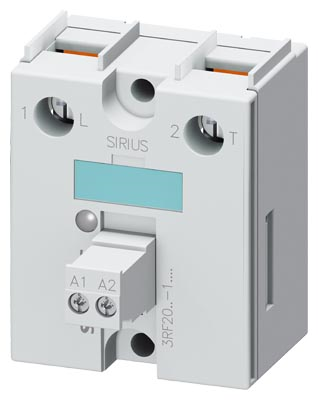 SiemensSiemens 3RF2030-1AA02 Yarı İletken Röle; Soğutucusuz;  Kare Tip; İşl.Ger.24-240V; Kum.Ger.24Vdc; 30A; Max.6;9Kw
