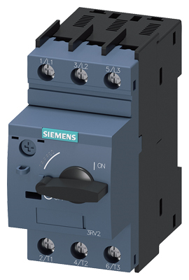 SiemensSiemens 3RV2011-1DA10 Sirius 3Rv2 Motor Koruma Şalteri; Termik Ve Kısa Devre Korumalı;  2;2-3;2A; 100Ka ; Boy S0