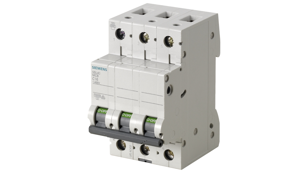 SiemensSiemens 5SL4316-7 16A; 3 Fazlı; 70Mm Otomat; Anahtarlı Otomatik Sigorta; 10Ka; C Tipi; Yavaş Karakterli
