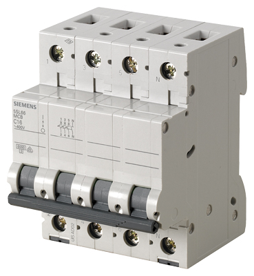 SiemensSiemens 5SQ2670-2YA10 10A; 3 FAZ+NÖTR; >N< Otomat; Anahtarlı Otomatik Sigorta; 3kA; C Tipi;