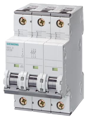 SiemensSiemens 5SY4316-7 16A; 3 FAZLI; 70mm Otomat; Anahtarlı Otomatik Sigorta; 10kA; C Tipi;