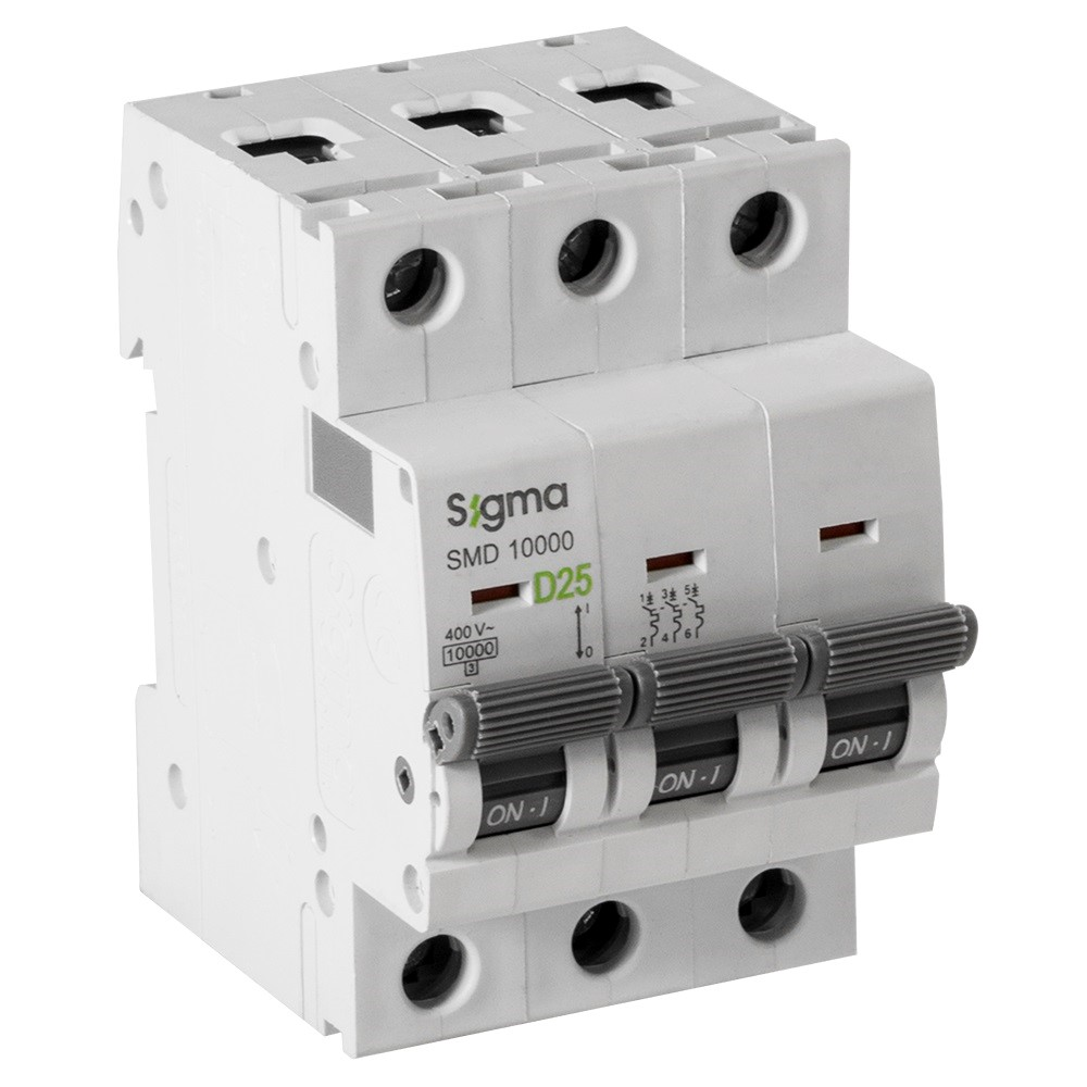 SigmaSigma SMD10000 10kA 3P C10 Otomatik Sigorta