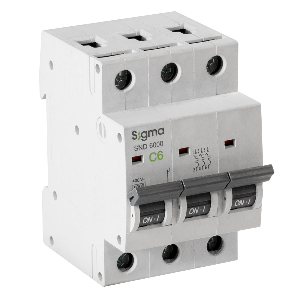 SigmaSigma SND3000 3kA 3P C10 Otomatik Sigorta