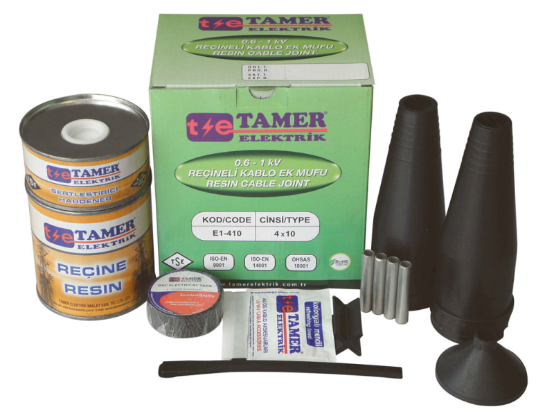 TamerTamer 3x16+10 Bakır İletken İçin Reçineli Kablo Ek Mufu