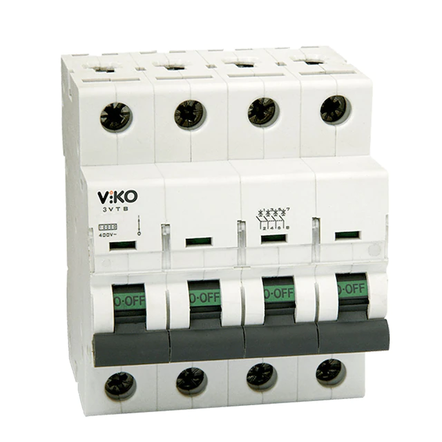 VikoViko 4VTB-4C40 4x40A C 4,5kA Otomatik Sigorta
