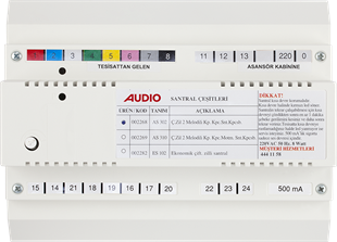 AudioAudio AS 302 Kapıcılı Çift Zilli 2 Melodili Santral 