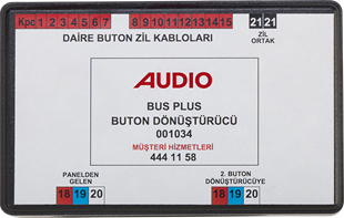 AudioAudio Dijital Panel Buton Dönüştürme Modülü 15+1 Daire İçin 