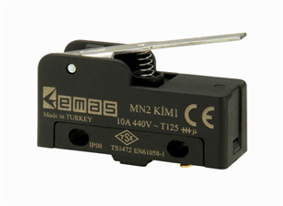 EmasEmas MN2KIM1 Metal Kısa Kollu 1CO MN2 Serisi Plastik Mini Switch 