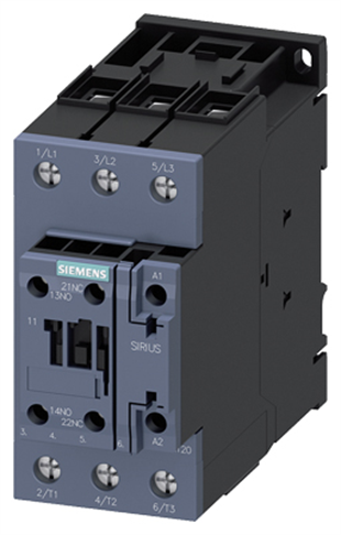 SiemensSiemens 3RT2036-1AP00  Üç Fazlı; Sirius Kontaktör; Ac 230V Bobinli; 22 Kw; 1No+1Nc 