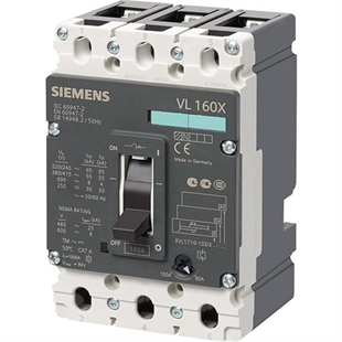 SiemensSiemens 3VL1706-1DD33-0AA0 Kompakt Tip Termik Manyetik Güç Şalteri; VL160X; 55Ka; 50-63A; 