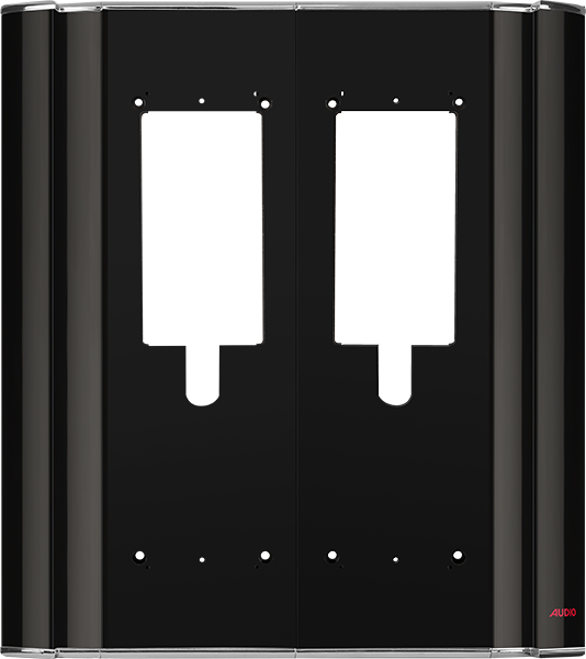 AudioAudio 001361A Siyah Çiftli Zil Panel Altlığı