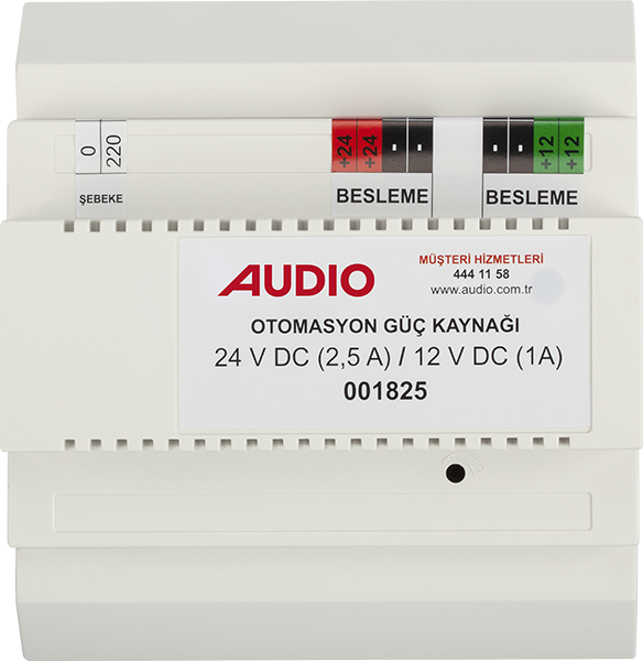 AudioAudio 001825 Akıllı Ev Otomasyon Güç Kaynağı 24V DC