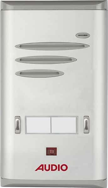 AudioAudio Basic Hopörlörlü Yan Sıra Çift Butonlu Zil Paneli 2 li