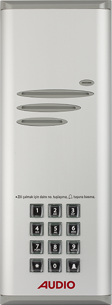 AudioAudio Basic Kamerasız Digital Zil Paneli