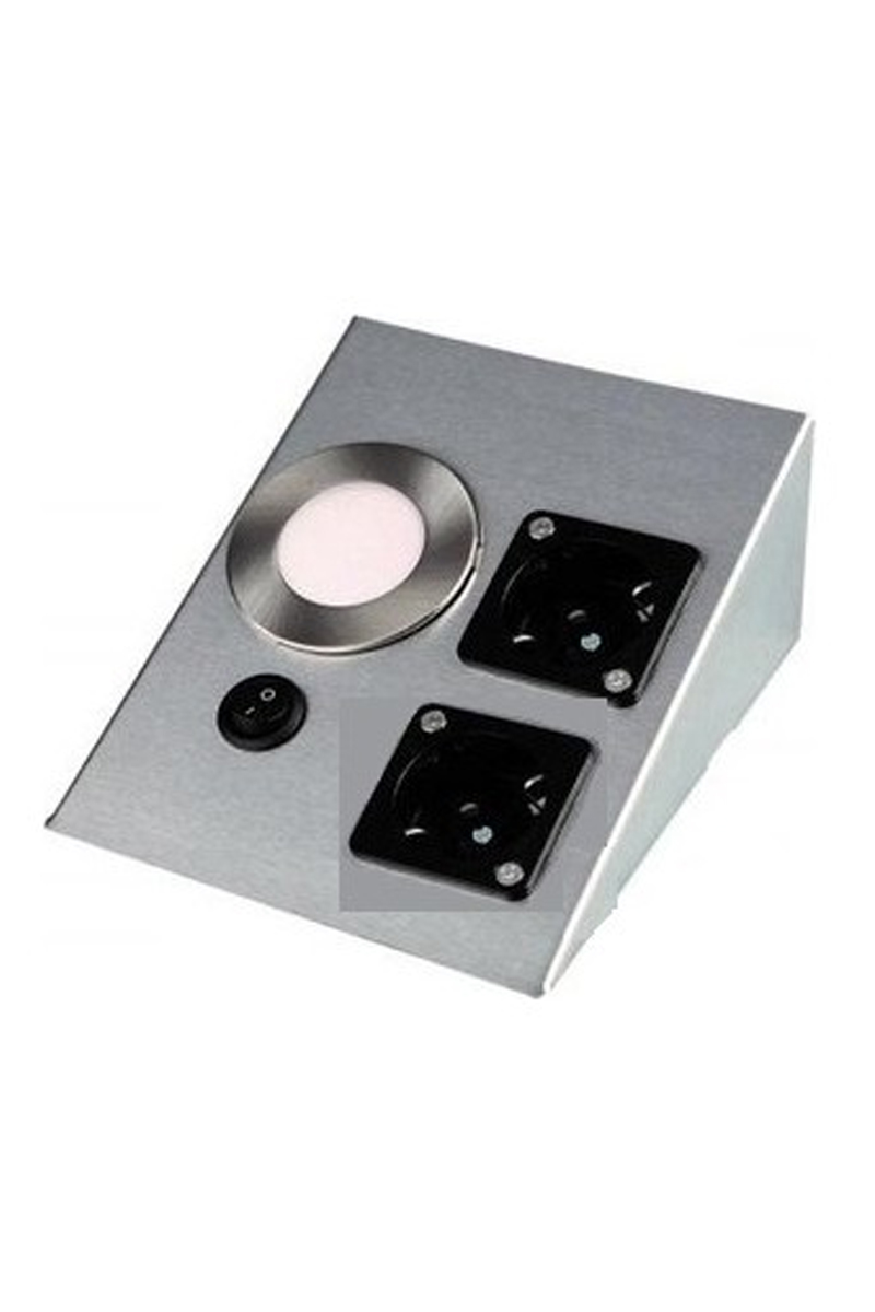 CataCata CT-5110 5w Üçgen Çift Prizli Ledli Tezgah Aydınlatma 6400K Beyaz