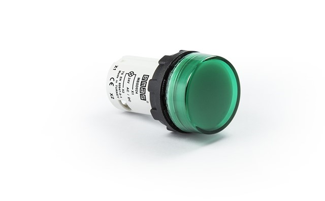 EmasEmas MBSD024Y MB Serisi Plastik LED'li 24V AC/DC Yeşil 22 mm Sinyal