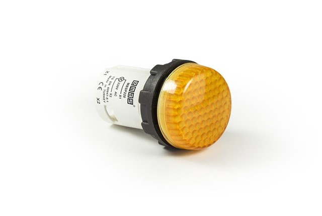 EmasEmas MBSP220S MB Serisi Plastik LEDli 230V AC Sarı 22 mm Sinyal