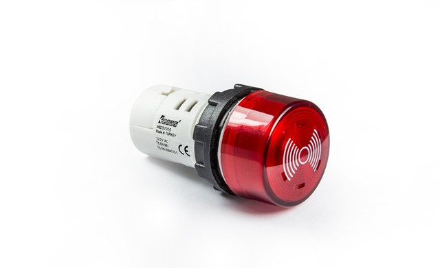 EmasEmas MBZS220S MB Serisi Plastik LEDli 230V AC 22 mm Buzzer