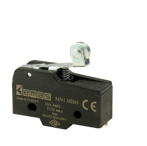 EmasEmas MN1MIM1 Metal Kısa Kollu Makaralı 1CO MN1 Serisi Plastik Mini Switch