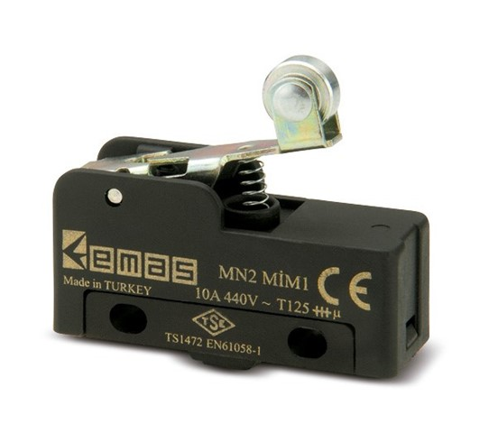 EmasEmas MN2MIM1 Metal Kısa Kollu Makaralı 1CO MN2 Serisi Plastik Mini Switch
