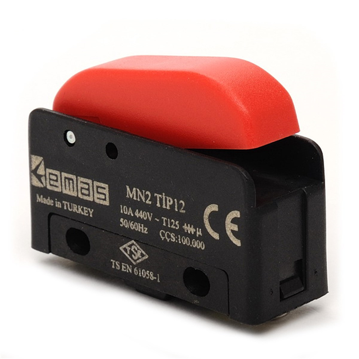 EmasEmas MN2TIP12 Plastik Tekli 2NO MN2 Serisi Plastik Mini Switch